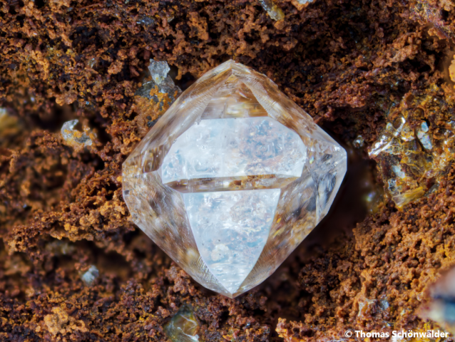 Anglesit; Telfer Weißen, BB 2,7 mm; Sammlung Thomas Schönwälder; © Thomas Schönwälder